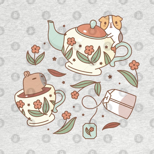 Bubu and Moonch, tea party by Noristudio